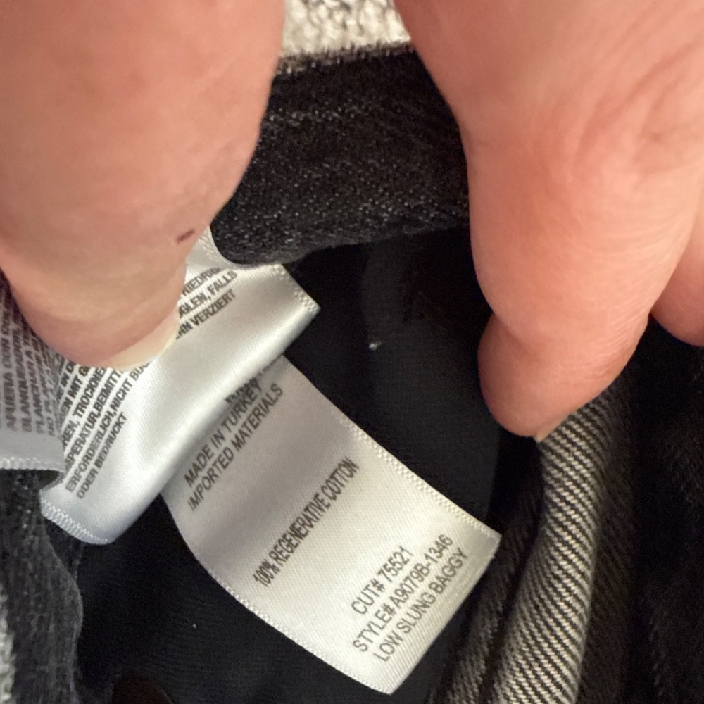 Agolde Wide Leg Jeans in Washed Black - Picture 5 of 7